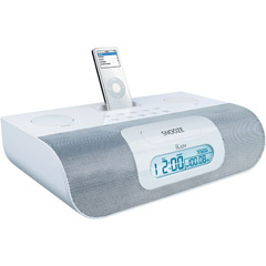 I177-WHT - iPod Stereo Docking System with Dual Alarm