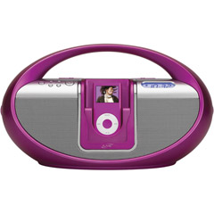IB-R2807DPPNK - Portable Music System with iPod Dock