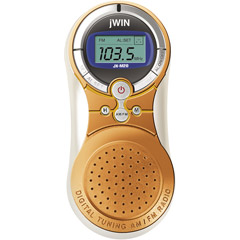 JXM20ORG - PLL Digital Tuning AM/FM Pocket Radio and Alarm Clock with Built-In Hi-Fi Speakers