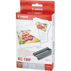 KC-18IF - Color Ink & Label Set KC-18IF Full Sized Label Set for CP-100 / 200 / 300 / 220 / 330 Photo Printers