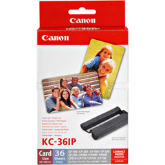 KC-36IP - Color Ink & Paper Set for CP-100 / 200 / 220 / 300 / 330 & Selphy CP400 / 510 / 600 / 710 Photo Printers