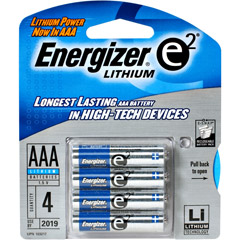L92BP-4 - e2 AAA Lithium Battery Retail Pack