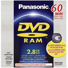 LM-AK60U - 8cm Double-Layer DVD-RAM for Camcorders