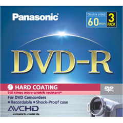 LM-RF60V3 - 8cm Write-Once DVD-R for Camcorders