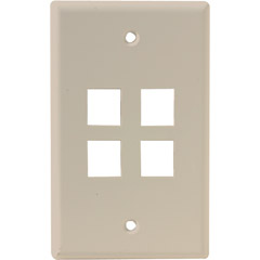 M07-41080-04A - 4 Port QuickPort Flush Mount Wall Plate