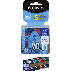 MDW-80/5CL - Multi-Color Recordable Mini Discs