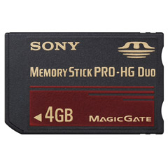 MSE-X4G - 4GB Memory Stick PRO-HG Duo
