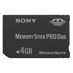 MSX-M4GS - 4GB Memory Stick PRO Duo Memory Card