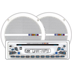MXCP51 - 200-Watt Marine CD/MP3/WMA Receiver with 6 1/2'' Dual Cone Speakers