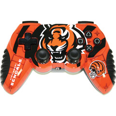 NFL-CIN082461/04/1 - Officially Licensed Cincinnati Bengals NFL Wireless PS2 Controller