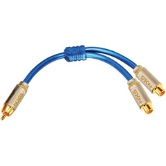 NX-2031 - Sapphire Series Video-Shielded Y-Cable with RCA Connectors