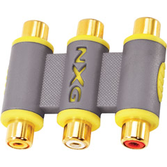 NX-573 - Triple RCA AV Coupler