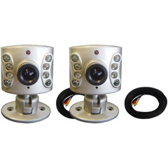 OC-9602 - 2-Pack Indoor Color Camera with IR LEDS and Audio