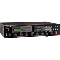 P-60FACD - 5-input/4-zone Commercial 70V Amplifier with AM/FM Tuner and CD Player