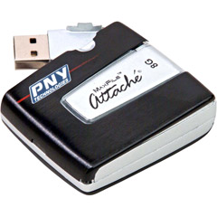 P-HD08GU20-RF - 8GB MaxFile Attache 1'' Portable Hard Drive