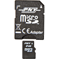 P-SDU2G-RF3 - 2GB microSD Memory Card