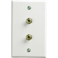 PH61031 - Dual RG59 Wall Plate