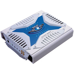 PLMR-A1000D - 2000W Mono Block Waterproof Marine Amplifier with Remote Bass Control