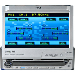 PLTSN74 - Touch Screen 7 LCD Monitor with DVD/CD/MP3 Player and TV Tuner