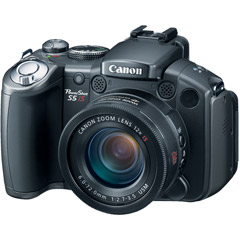POWERSHOT-S5IS - 8MP Camera with 12x Image Stabilized Optical Zoom and 2.5'' Vari-angle LCD