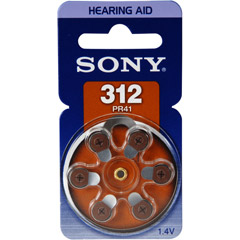 PR312-D6A - Hearing Aid Battery Retail Packs