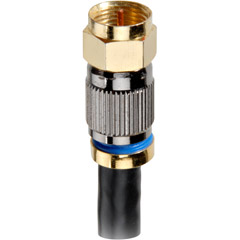 QS-100 - RG6 Premium Solid Copper Quad-Shield Coaxial Cable