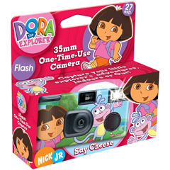 QUICKSNAP-DORA - One Time Use Dora the Explorer Quicksnap 35mm Camera with Flash