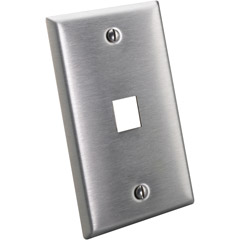 R01-43080-1S1 - Stainless QuickPort Flush Mount Wall Plates