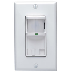 R02-PR180-1LW - Wall Switch with PIR Occupancy Sensor