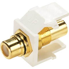 R04-40830-00W - Gold-Plated Solderless RCA Jacks