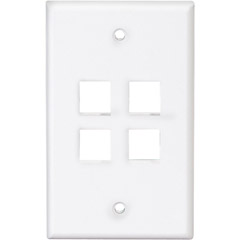 R27-41080-4EP - 4-Port QuickPort Wallplate