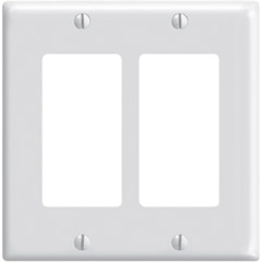 R42-80409-00W - Double-Gang Wall Plate