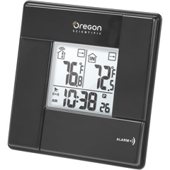 Oregon Scientific Indoor/Outdoor Thermometer Clock with Wired