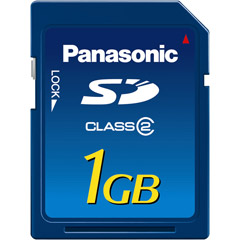 RP-SDR01GU1A - 1GB Class 2 SD Memory Card