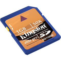 SD/1GB-S - 50x Elite Pro Series 1GB SD Memory Card