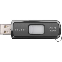 SDCZ6-4096-A10RB - 4GB Cruzer Micro Retractable U3 Smart Enabled USB Flash Drive