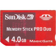 SDMSG-4096-A10 - 4GB Memory Stick PRO Duo for PSP Gaming