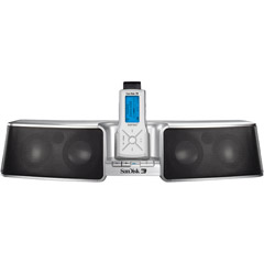 SDMX3SPD-1024-A40 - 1GB Sansa m200 Series MP3 Player with Speaker Dock