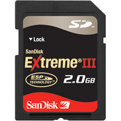 SDSDX3-2048-901 - Extreme III High-Performance SD Memory Card