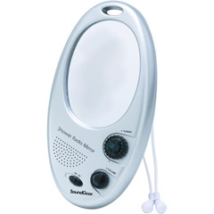 SG-SRM - AM/FM Shower Radio with Mirror