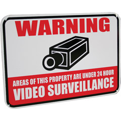 SGN100 - Aluminum Warning Sign with 3M Reflective Vinyl Coating