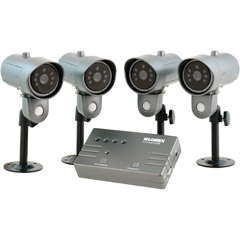 SHS-4SM - Video Surveillance System with 4 CCD Night Vision Cameras
