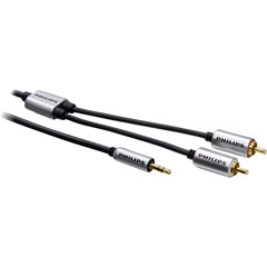 SJM2107 - 3.5mm Stereo Mini to Dual-RCA Y-Cable