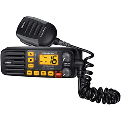 SOLARA-DSC BLACK - Solara Compact Fixed Mount VHF 2-Way Marine Radio