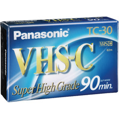 TC-30AH-C - Super High-Grade VHS-C Videocassette
