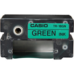 TR-18GN - Green Thermal Ink Ribbon Tape for the Casio CD Title Writers