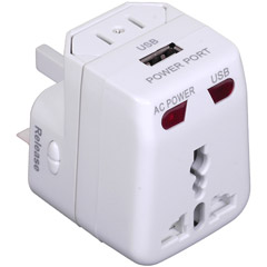 TRAVEL-ADAPT - Universal World-Wide Travel Adapter