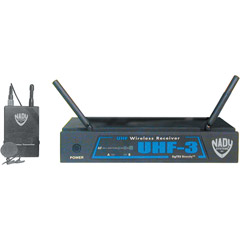 UHF-3LT509.55 - UHF Diversity Receiver with UH-3 Lavalier Body-Pack Transmitter