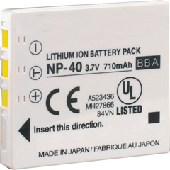 UL-NP40 - Fujifilm NP-40 Eq. Digital Camera Battery