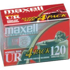 UR-120/4 - Normal Bias Audiocassette Multi-Pack